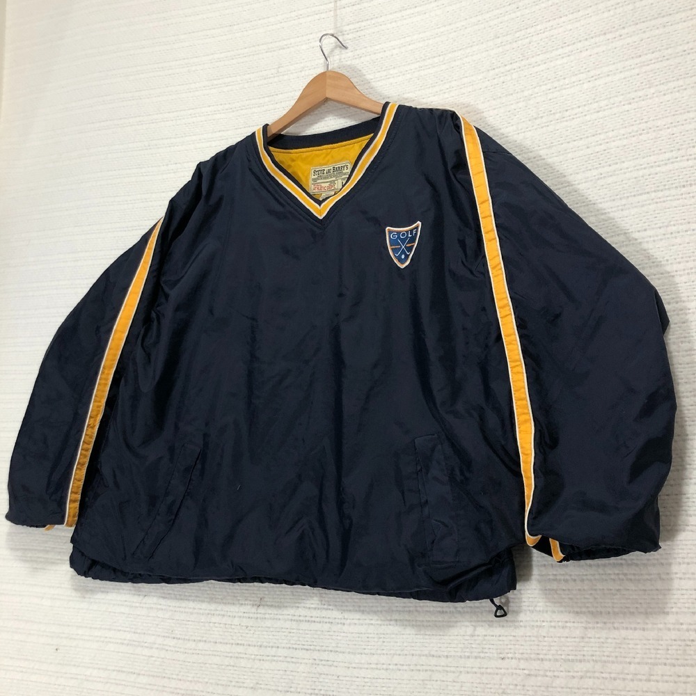 Steve and Barry's Golf Pullover Windbreaker V-Neck Jacket Lightweight Large‎